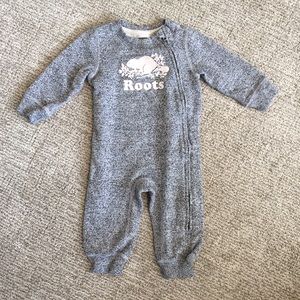 Roots Salt and Pepper Onesie
